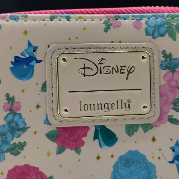 Loungefly Disney Sleeping Beauty Floral Fairy Godmothers Wallet + BONUS Purse ** - Picture 4 of 12